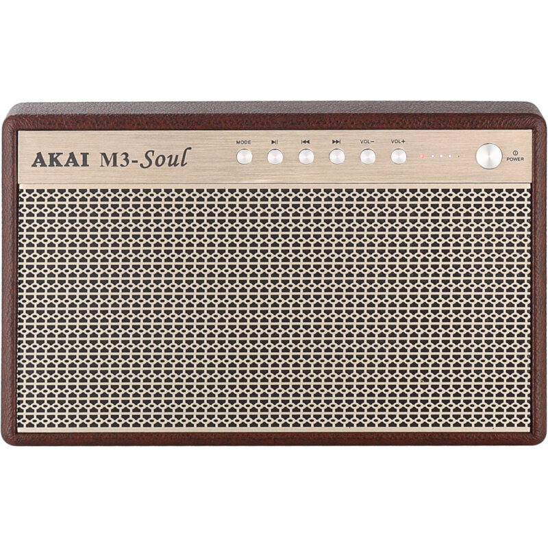 Akai M3-Soul Φορητό Ηχείο Bluetooth με USB, Aux-In και USB για Φόρτιση 20W RMS Χρώμα Coffee Akai M3-Soul Φορητό Ηχείο Bluetooth με USB, Aux-In και USB για Φόρτιση 20W RMS Χρώμα Coffee